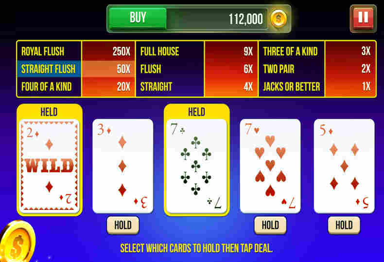 how do you play video poker online